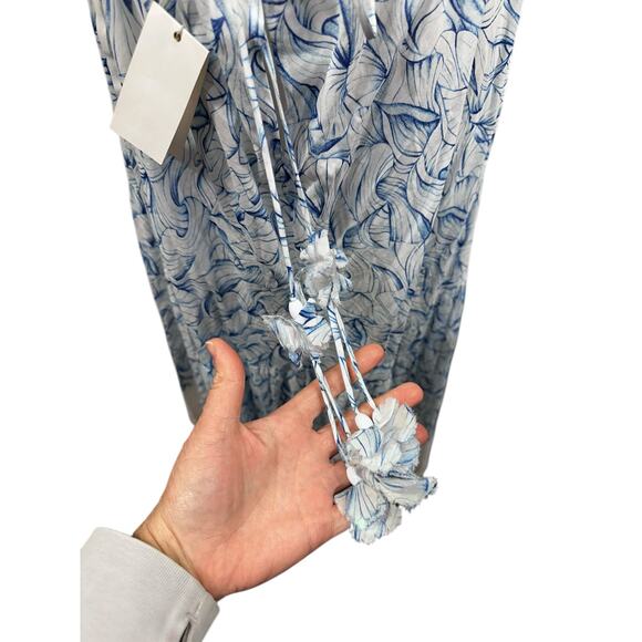 Tory Burch White Ellora Crisscross-Back High-Low Midi Dress Runway - Picture 7 of 12